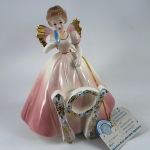 Vintage Josef Original NEUNZEHNTER Geburtstag Engel Figur 19 Jahre alt