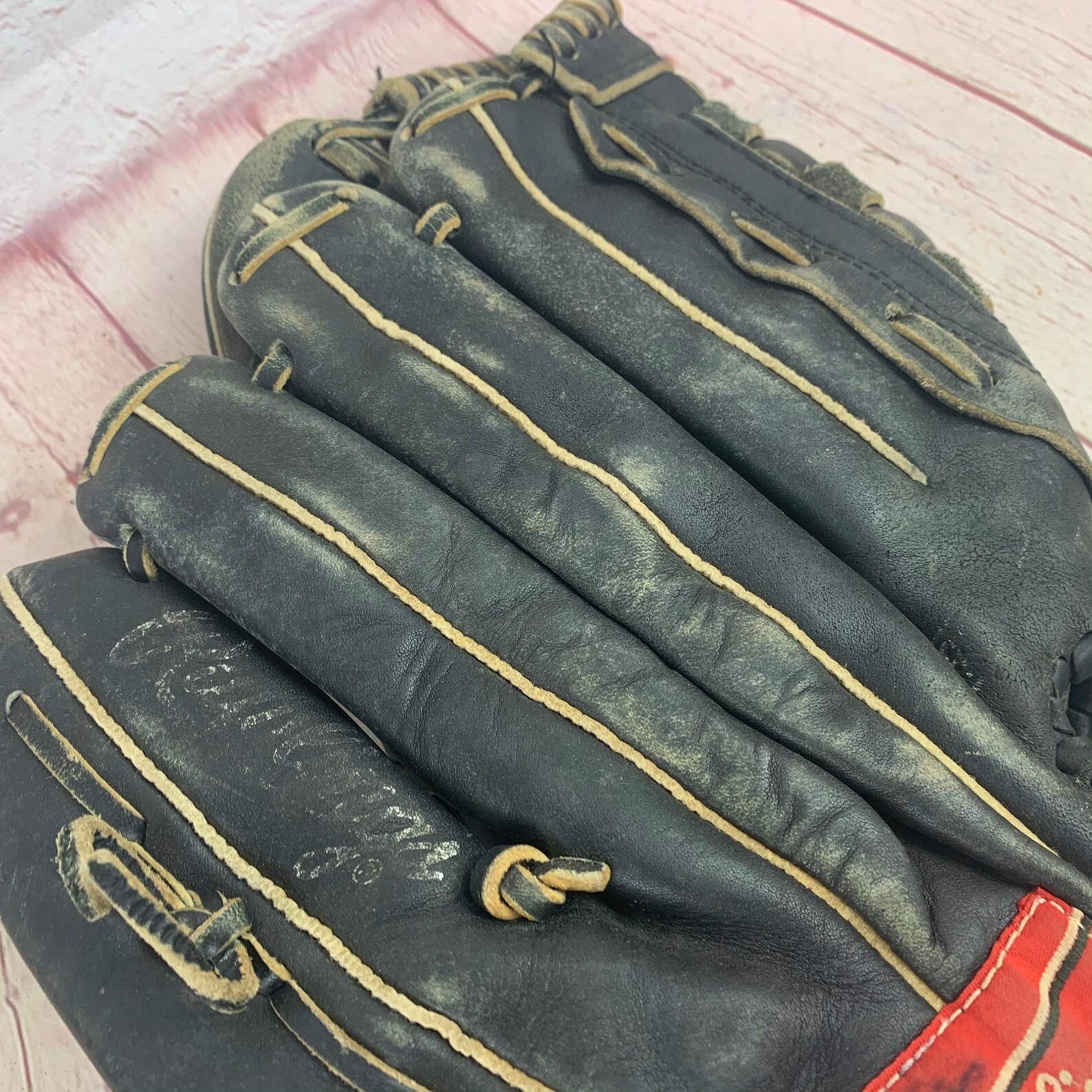 Vintage Black Leather Rawlings Baseball Glove Includes Etsy