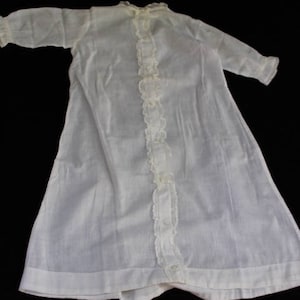 Vintage 1930/40's Era Sheer White Baby's Long Gown - Etsy
