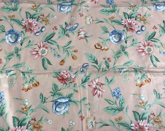 3 Yards of Kaufmann Inc. Chintz Floral Print Polished Cotton Fabric 54 Inches Wide Drapery Upholstery