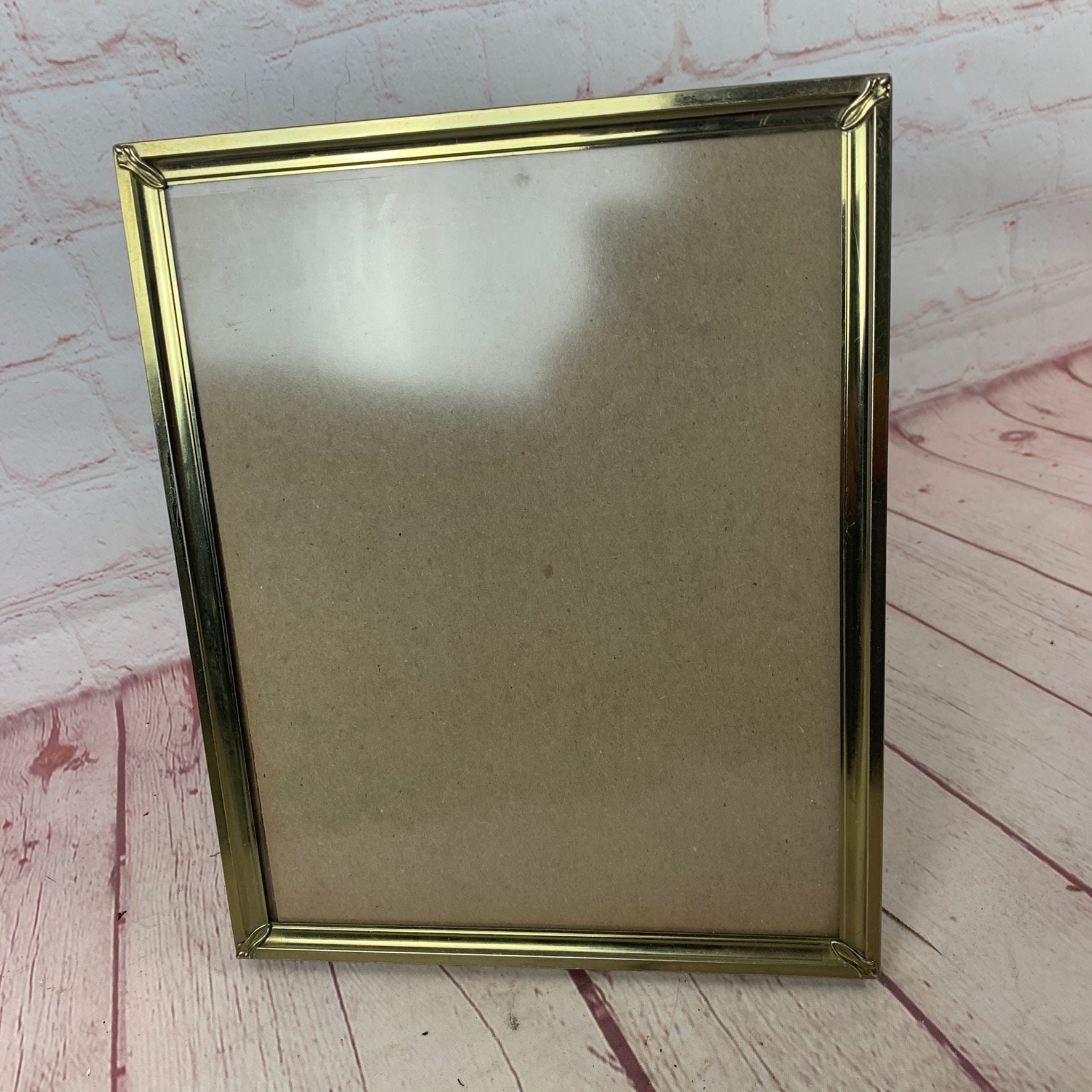 Vintage Goldtone Metal 8 X 10 Picture Frame - Etsy