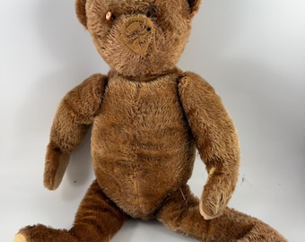 Antique Vintage Golden Mohair Jointed Well Loved Teddy Bear - Etsy