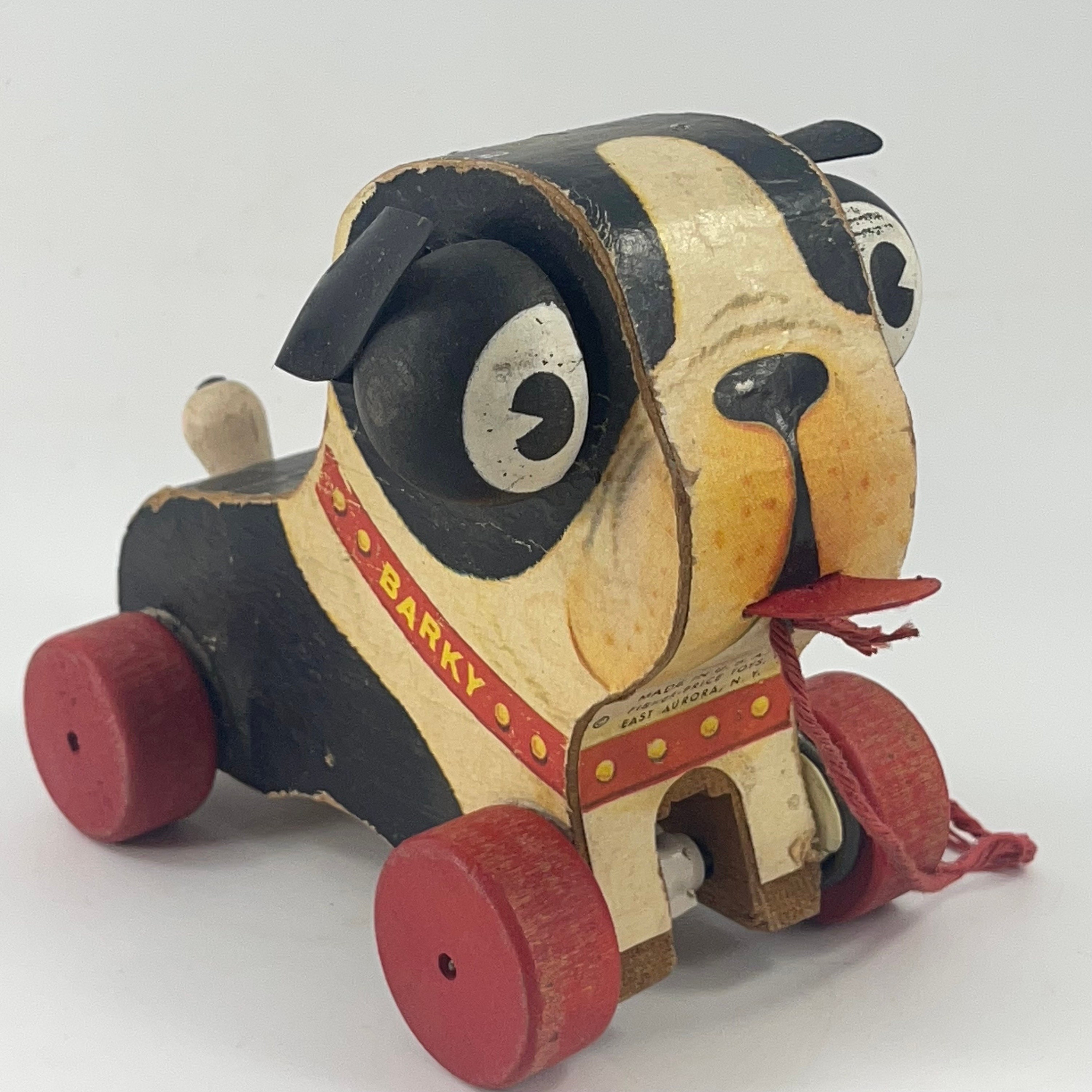 Vintage 1958 Fisher Price Barky the Boston Terrier Pull Toy 462 - Etsy
