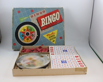 Vintage Deluxe Bingo Set In Original Box from Whitman Publishing Co