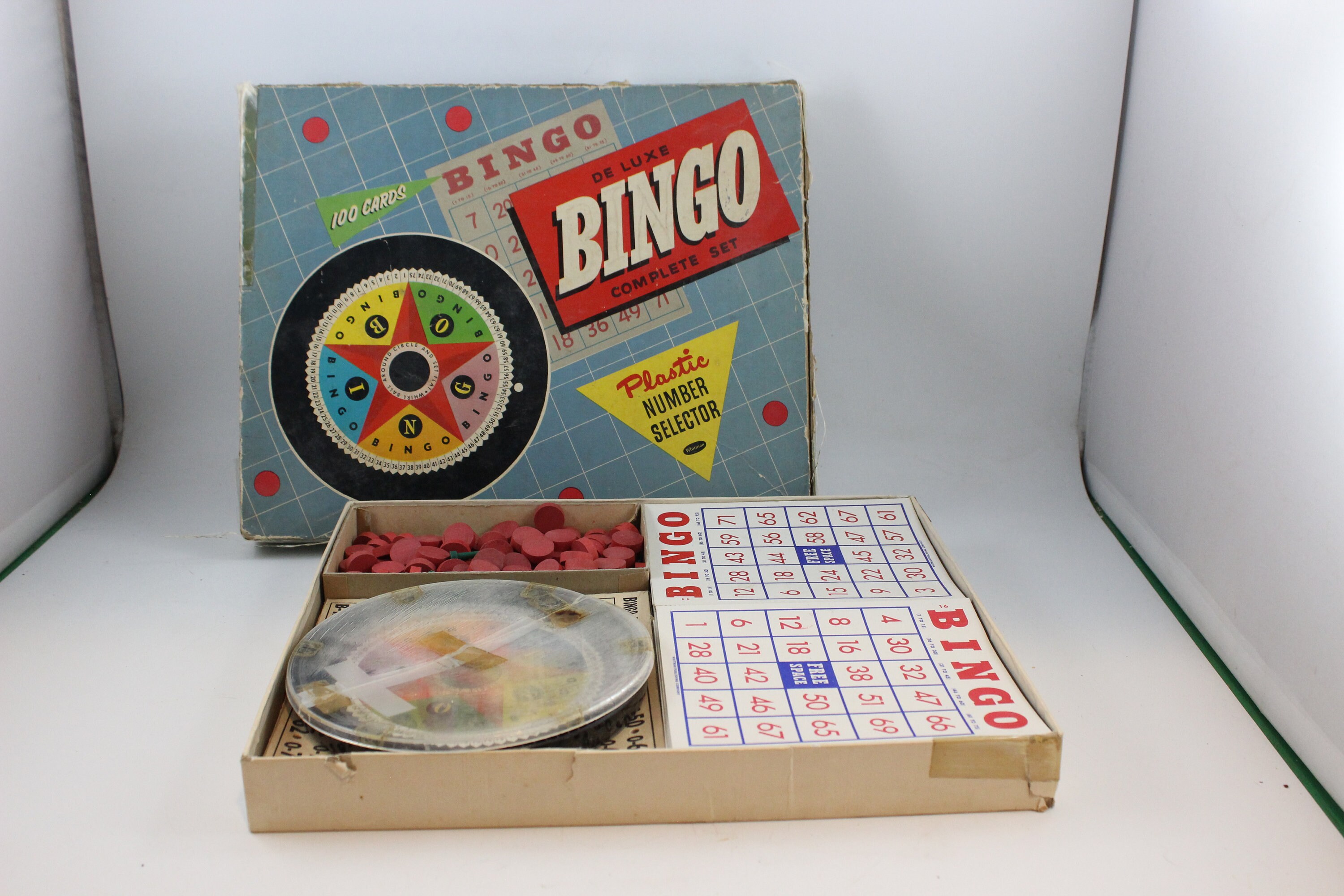 Vintage Deluxe Bingo Set in Original Box From Whitman Publishing