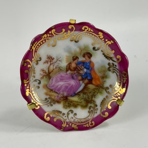 Plaques De Porte Vintage Porcelaine De Limoges - Salle De Bain Et WC "Le Petit Coin"