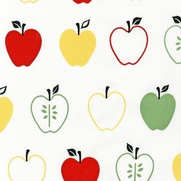 Monaluna, Apples in Multi, Metro Market Fabric, 1 Yard