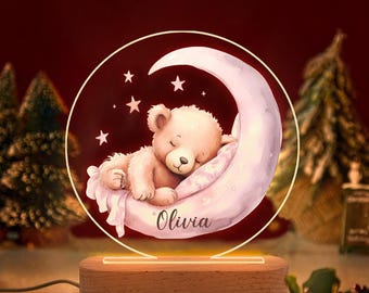 Personalized Night Light for Kids, Custom Night Light, Baby Girl Gift, Baby Night Light, Name Night Light, Baby Bedside Lamp, Gifts For Kids