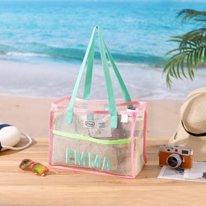 Personalized Beach Tote Bag, Custom Girls Trip Bag, Bachelorette Party Gift bag, Summer Pool Bag, Bridesmaid Beach Tote Bags image 13