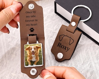 Personalized Keychain with Photo, Pet Memorial Keychain, Pet Loss Gift, Pet Memorial Gift, Dog Remembrance Gift, Gift for Dog Lover