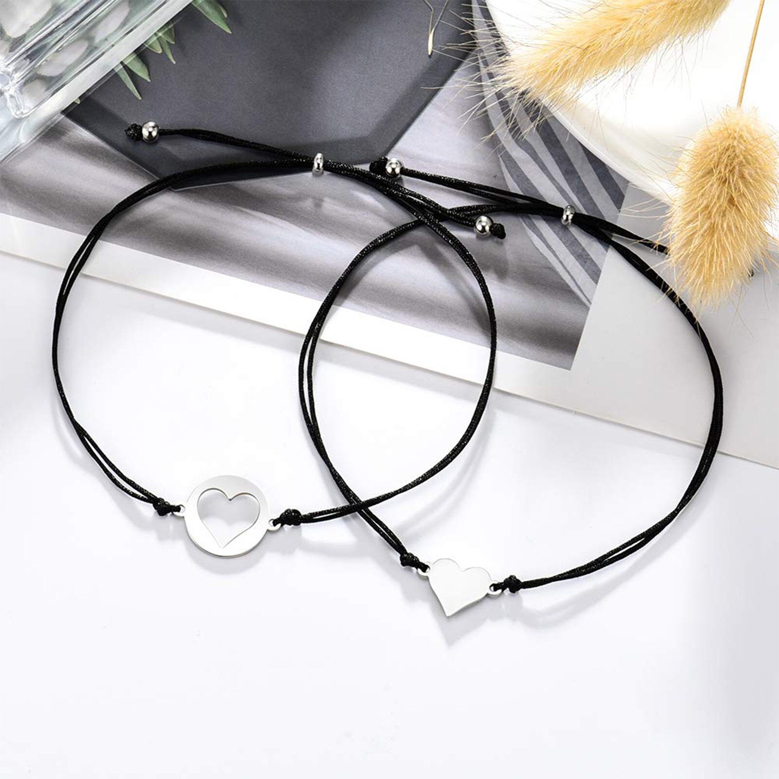 Braccialetti per mamma e figlia Primo giorno di scuola, Bracciale dei desideri ispiratori, Bracciale per mamma e io Set di 2, Bracciale mini cuore, Madre - Italia