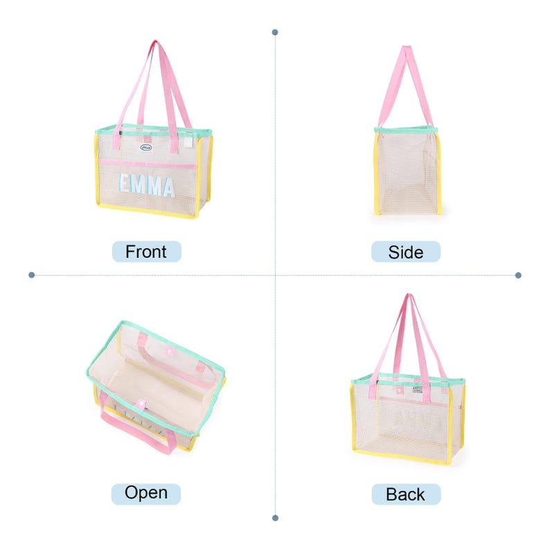 Personalized Beach Tote Bag, Custom Girls Trip Bag, Bachelorette Party Gift bag, Summer Pool Bag, Bridesmaid Beach Tote Bags image 5