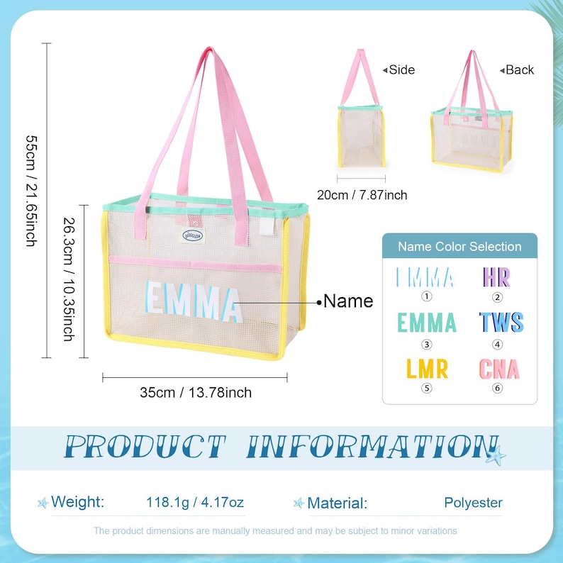 Personalized Beach Tote Bag, Custom Girls Trip Bag, Bachelorette Party Gift bag, Summer Pool Bag, Bridesmaid Beach Tote Bags image 4