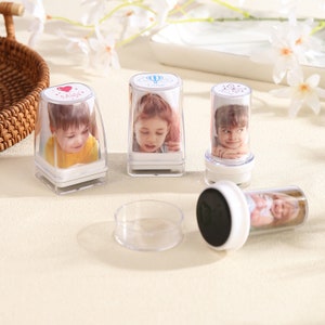Sello de nombre de ropa de foto personalizada para niños de la escuela, sello de niño de dibujos animados dulce para niño, sello de nombre, sello de tela, sello de logotipo, sello de guardería