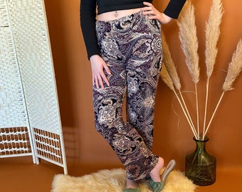 Boho lounge trousers, casual pants, hippie trousers - UK 6