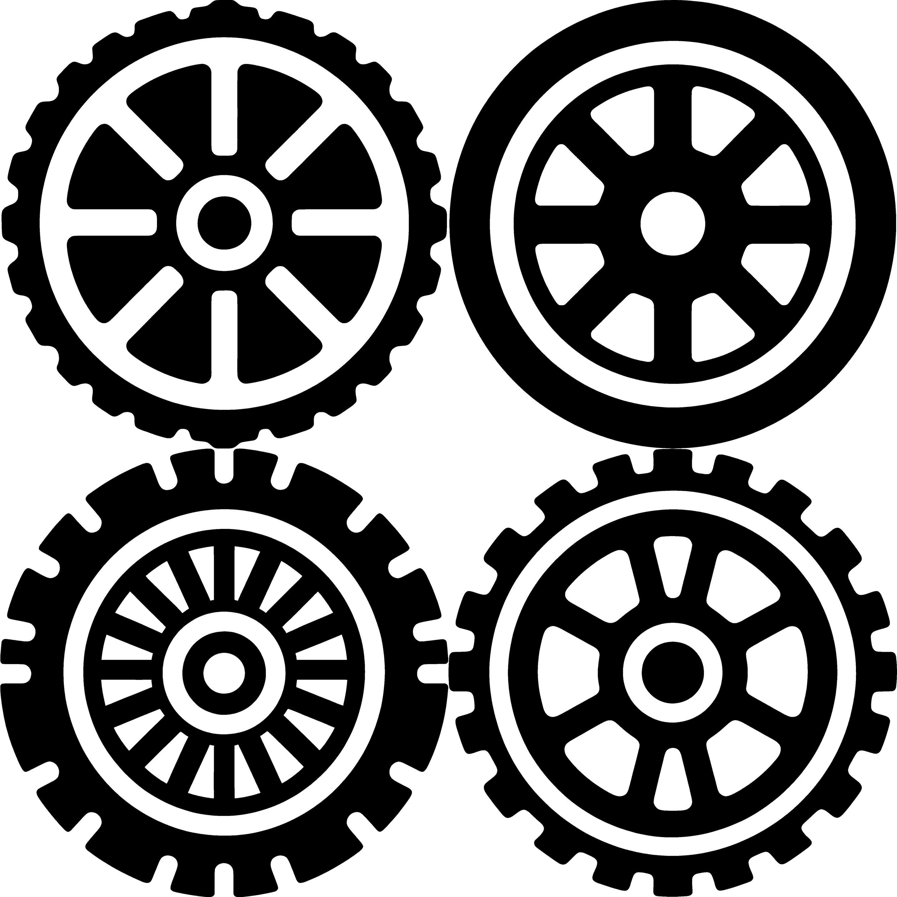 Wheel SVG Bundle: Vector Clipart for Cricut & Silhouette (5 Formats) - Etsy