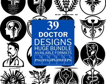 Doctor SVG Bundle: Medical Clipart, Cricut & Silhouette Vector Designs