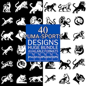 40 Puma Sports SVG Bundle - Unique Vector Files for Cricut and Silhouette, Puma Sports Clipart, Puma Sports Designs, 5 Available Format