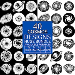 40 Cosmos SVG Bundle - Unique Vector Files for Cricut and Silhouette, Cosmos Clipart, Cosmos Designs, 5 Available Format