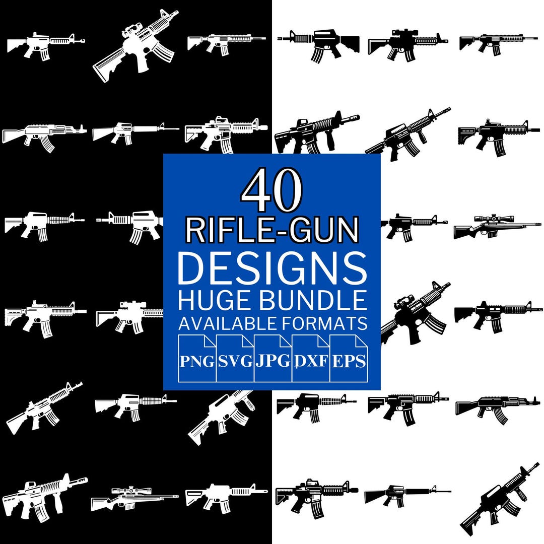 Mezzleloader Rifle Svg Rifle Gun SVG Bundle – 40 Vector Designs, Cricut & Silhouette Files - Etsy