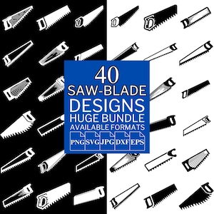 40 Saw Blade SVG Bundle - Unique Vector Files for Cricut and Silhouette, Saw Blade Clipart, Saw Blade Designs, 5 Available Format