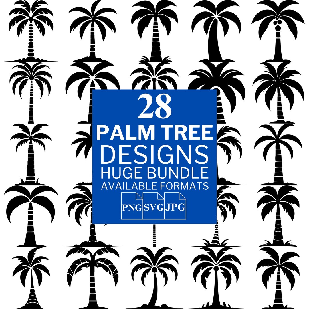 28 Palm Tree SVG Bundle - Unique Vector Files for Cricut and Silhouette ...