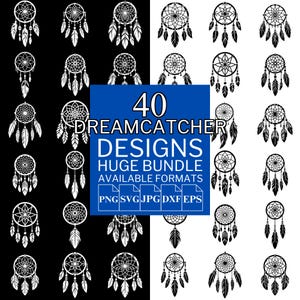 40 Dreamcatcher SVG Bundle - Unique Vector Files for Cricut and Silhouette, Dreamcatcher Clipart, Dreamcatcher Designs, 5 Available Format