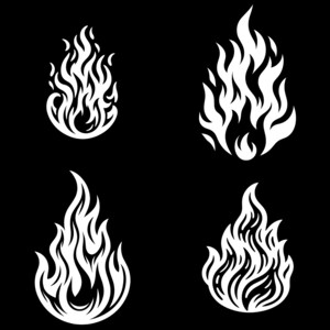 40 Flame SVG Bundle - Unique Vector Files for Cricut and Silhouette ...