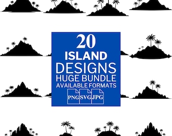 Island SVG Bundle: 20 Tropical Vector Designs (Digital Download)