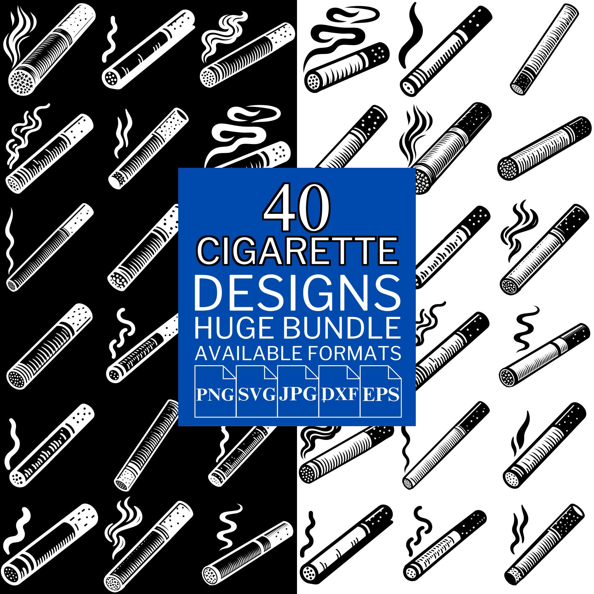 cigarette svg 40 Cigarette Vector Designs - SVG Clipart Bundle (digital)