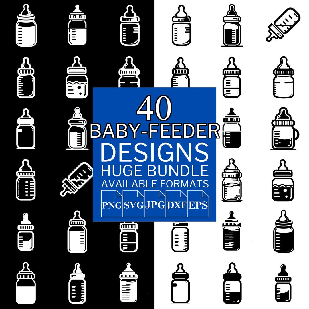 Stuffer Svg Baby Feeder SVG Bundle: 40 Unique Vector Designs (digital Download) - Etsy