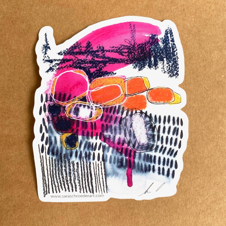 Beautiful Chaos Fine Art Sticker Vinyl Laptop Sticker Etsy