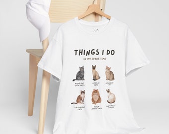 Camiseta de gato para mujer