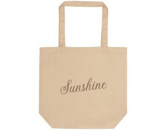 Bolsa de lona de algodón orgánico / Bolsa minimalista para la compra