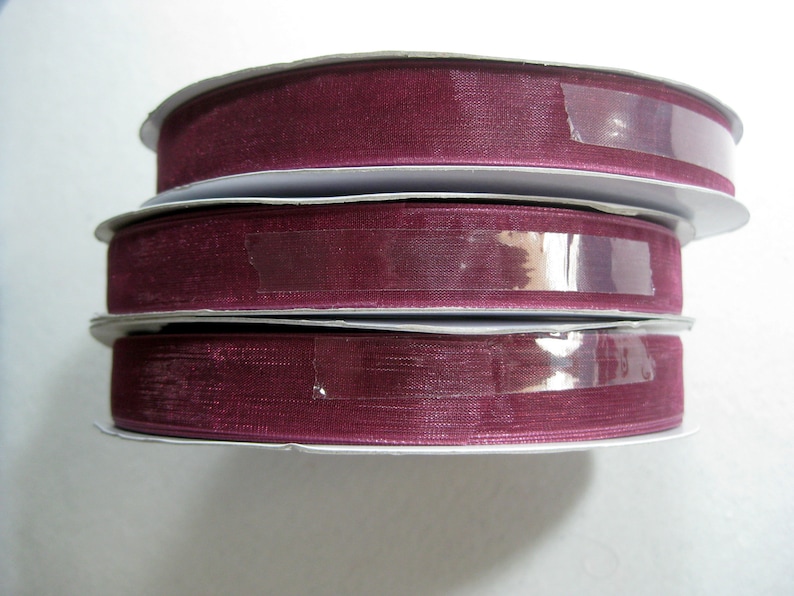 Nylon Organza Ribbon 100 Yards Spool 58 Inches Deep Rose