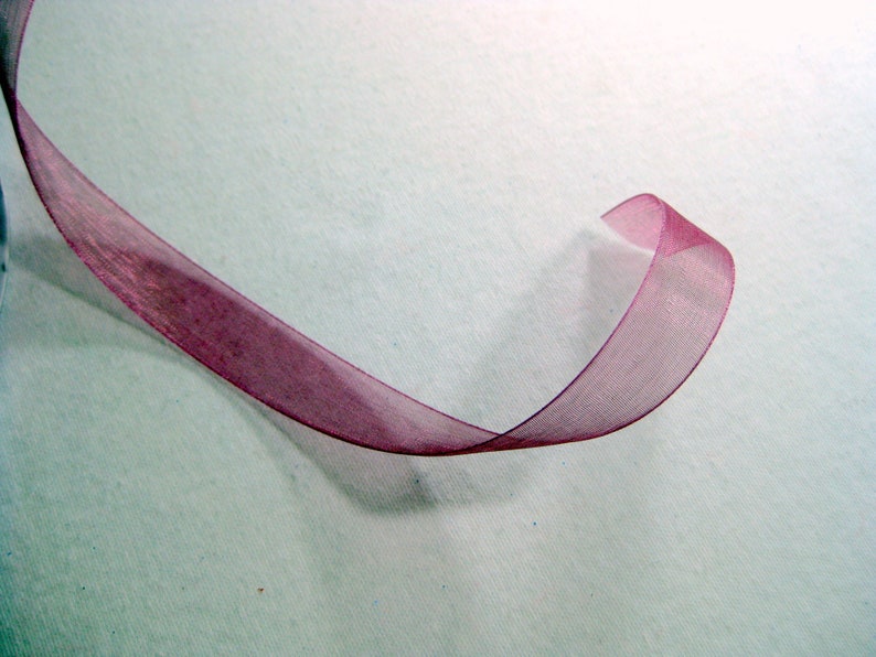 Nylon Organza Ribbon 100 Yards Spool 58 Inches Deep Rose