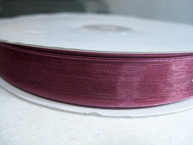 Nylon Organza Ribbon 100 Yards Spool 58 Inches Deep Rose