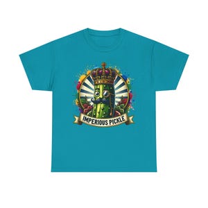 Imperious Pickle Unisex Heavy Cotton Tee, Fun Graphic Tee, Quirky Gift, Pickle Lovers Shirt, Unique Birthday Present, Casual Wear