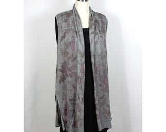 Eco Dyed, Up-cycled Linen Vest