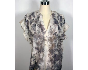 Eco Dyed Linen Women's Top