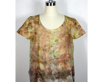 Silk Blouse Eco Dyed