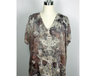 Upcyled Ecodyed V Neck Top Women's
