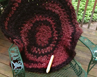 Pure, Natural Alpaca Round Rug Or Meditation Mat