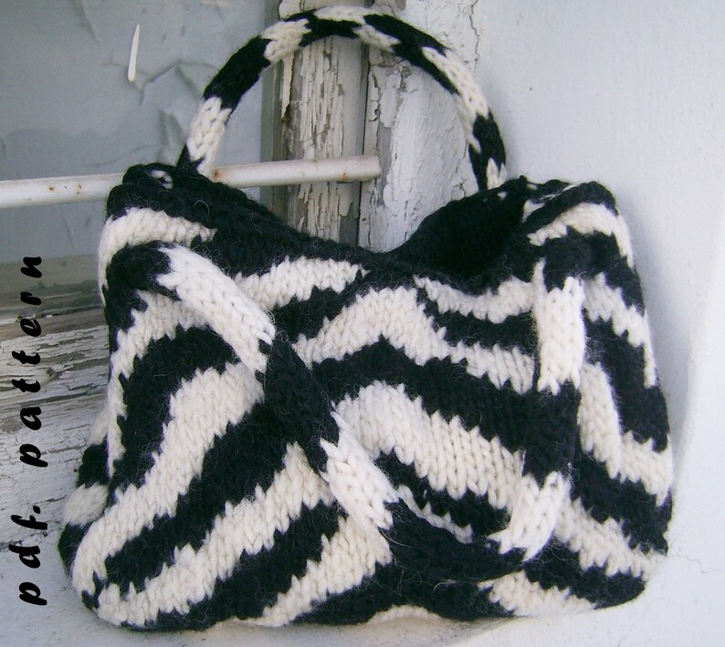 The zebra bag PDF pattern image 1