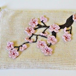 Japanese garden crochet clutch pattern pdf pattern crochet clutch tutorial tunisian crochet clutch bag pattern