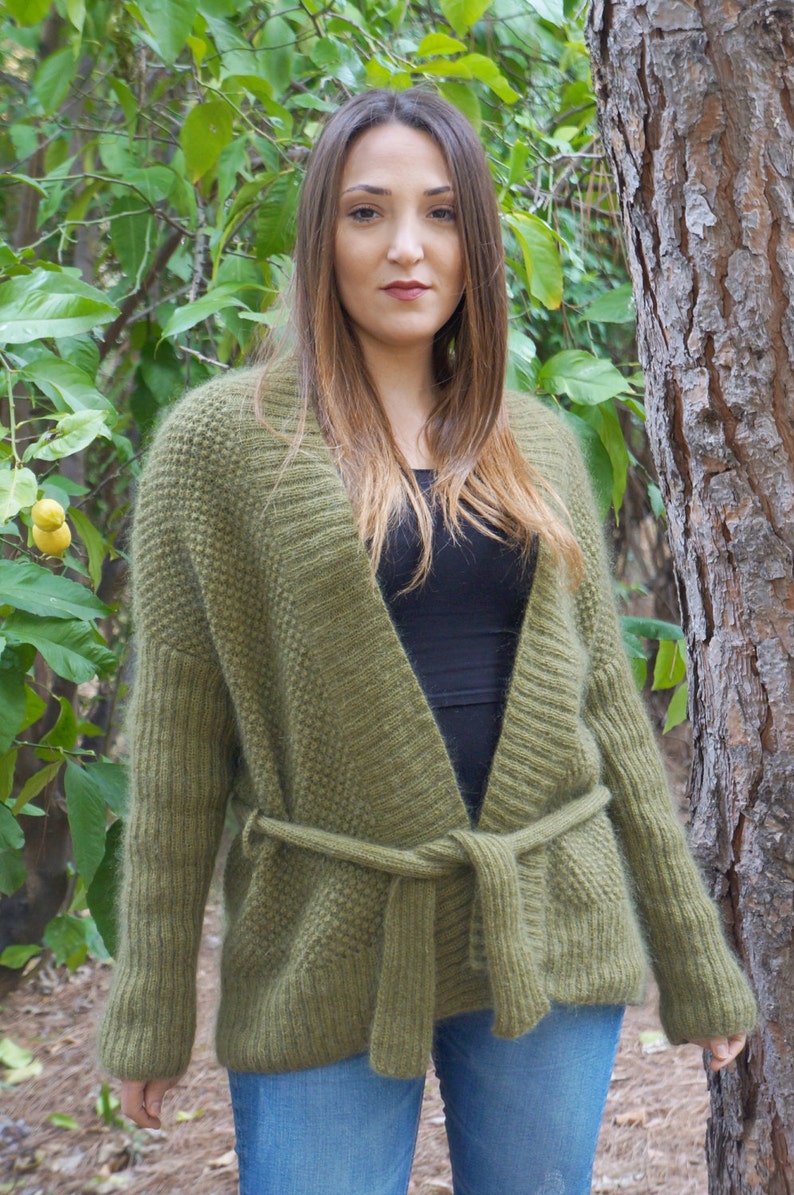 PDF knitting pattern, knitted cardigan, jacket, knitted cardigan,womens knitted cardigan,knitted cardi pattern,bobbles, easy,warm,light image 5