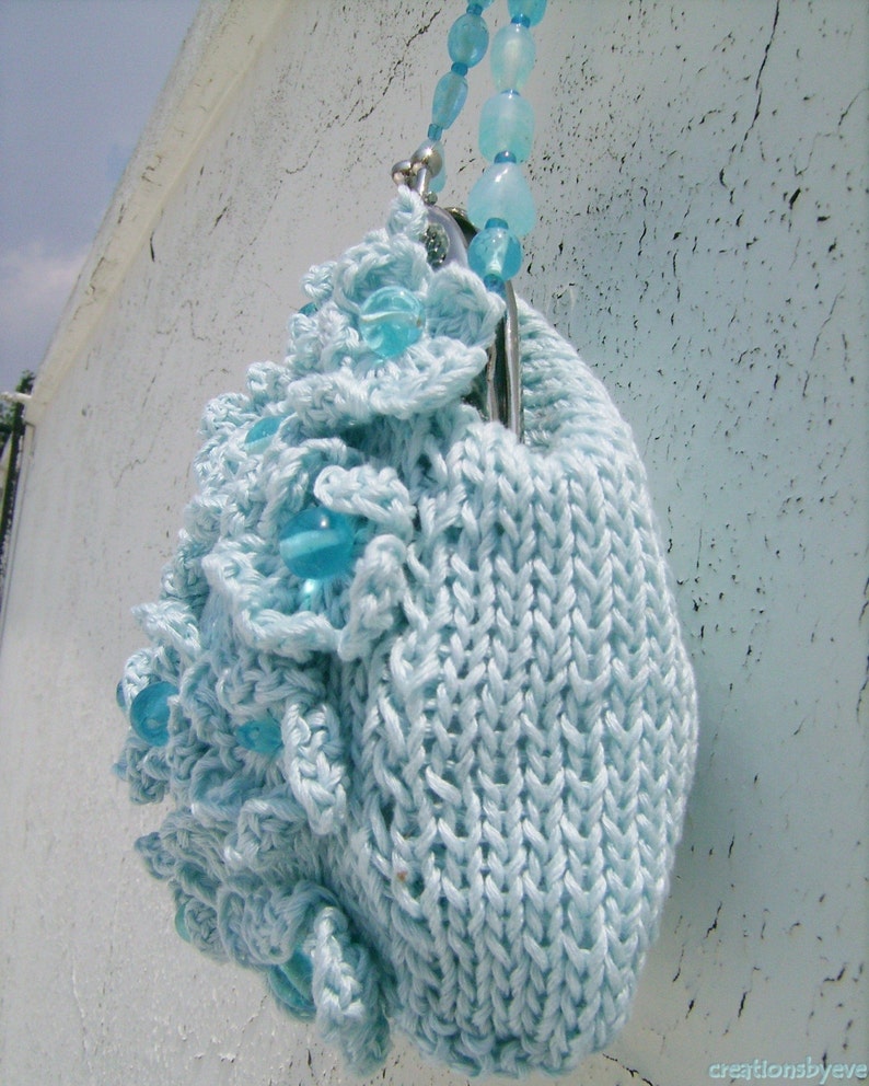Cute Purse in Light Aqua Blue Etsy