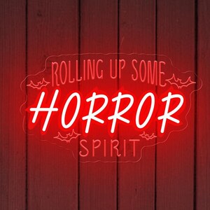 Neonreclame Horror Spirit: ledlicht spookachtig halloween