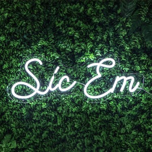 Sic &#39;Em Baylor Neon Sign: Gameday LED Wall Decor