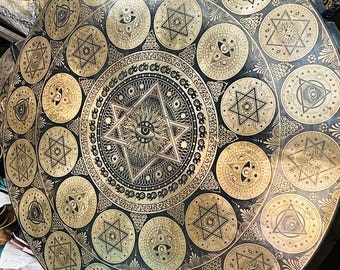 Handcrafted Tibetan Gong – 7 Metal Sound Healing Gong with Mallet